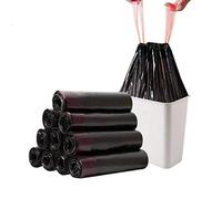 Madeb La Bolsa de Basura con cordón de es fácil de Usar, Limpia y se Puede Usar en Bolsas de Basura de Cocina y Bolsas de Basura Interiores, 9-12 litros, Negro, 180 Bolsas