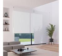 MADECOSTORE - Estor Enrollable (Altura 250 cm), Color Blanco Perla, 74 x 250 cm