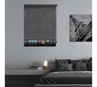MADECOSTORE - Estor Enrollable para tamizador (49 x 190 cm), Color Negro