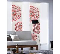 MADECOSTORE - Panel japonés con diseño de flores, color blanco, 60 x 300 cm