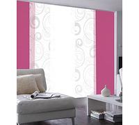 MADECOSTORE - Panel japonés con tamiz liso inspirado (60 x 300 cm), color fucsia