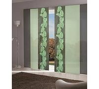 MADECOSTORE - Panel japonés tamizador de hojas de chocolate verde - Chocolate - 50 x 260 cm