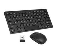 Madeinely Teclado inalámbrico inalámbrico de la computadora-2.4GHz ultra delgado del ratón del teclado combinado con la cubierta protectora