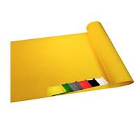 MadeInNature - Alfombra de pasaje, longitud a las elecciones, alfombra roja de bastones, blanco, gris, negro, amarillo, azul, verde, alfombra de boda, cumpleaños, … (amarillo 1 x 30 m)
