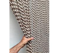 MadeInNature - Cortina de puerta natural, cuerda de algodón trenzado de alta gama, interior y exterior, ancho 90 cm x longitud 200 cm, diferentes modelos (beige marrón crudo 54 hebras), 2 STYLES