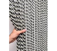 MadeInNature - Cortina de puerta natural, cuerda de algodón trenzado de alta gama, interior y exterior, ancho 90 cm x longitud 200 cm, diferentes modelos (verde, negro, crudo, 54 hebras)