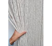 MadeInNature - Cortina de puerta natural, cuerda de algodón trenzado de alta gama, interior y exterior, ancho 90 cm x longitud 200 cm, diferentes modelos (crudo 54 hebras), 2 STYLES