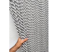 MadeInNature - Cortina de puerta natural, cuerda de algodón trenzado de alta gama, interior y exterior, ancho 90 cm x longitud 200 cm, diferentes modelos (gris claro, gris oscuro, blanco, 54 hebras)