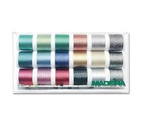 Madeira 8020 Supertwist-Juego bobinas de algodón, 200 m, Metal, Multicolor, 18 x 200m, 3600
