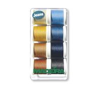 Madeira Aerofil extrafuerte 35 hilo de coser vaqueros piel pespuntes 8005 botones caja de bobinas