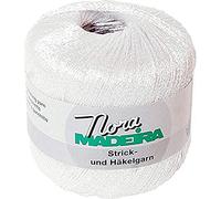 Madeira M9813-301 Hilo de ganchillo, Poliéster, #301 Blanco, (100 M) EU