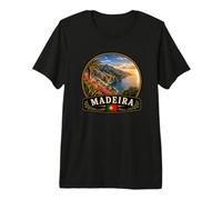 Madeira Portugal Isla Funchal Paraíso Paisaje Camiseta Premium