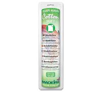 Madeira Stabilisateurs Tear Away - Correas Dobles de algodón para Bordado, Apliques, boutonnieres, Instrucciones Completas Incluidas - 10 m x 30 cm - Blanco
