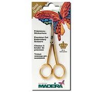 Madeira - Tijeras de precisión para bordados (10,5 cm), color dorado