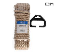 Madeja 10 mt. cuerda natural yute bio. 3 cabos. calibre 8 mm edm