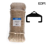 Madeja 20 mt. cuerda natural yute bio. 3 cabos. calibre 10 mm edm