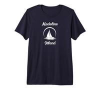 Madeline Island Sailboat Camiseta Premium