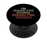 Madelyne Name Madelyne Personalized Name First Given PopSockets PopGrip Adhesivo