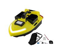 Madelynn 500m Barco Cebador Carpfishing con GPS y 40 Puntos de Posicionamiento 12000mAh Barco de Cebo 2,4 GHz con Foco Hélice de Repuesto y Mando a Distancia