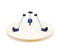 Madelynn Abrazadera de plato giratorio de 39 x 4 cm, abrazadera de mesa giratoria ajustable para máquinas de alfarería, abrazadera de plato giratorio con 5 juegos de patas de apoyo, para familia