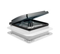 Madelynn Claraboya Caravana ABS 5W Claraboya Techo 5-35 m³/min Claraboya Ventilador IP68 4 Luces LED con 10 Número de Cuchillas and Paraguas de Protección Contra Insectos