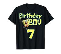 Mademark x SpongeBob SquarePants - Bob Esponja SquarePants Cumpleaños Niño 7 Camiseta