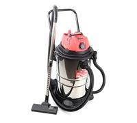 Mader Power Tools Aspirador Polvo/Liquidos, 1400 W, 50 litros, 2 Velocidades, Rojo