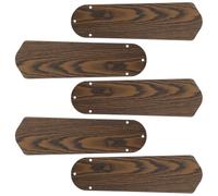 Madera Aspa de Ventilador de Techo 52x12,5x0,5cm 5 piezas | Acabado Rústico y Moderno, Doble Cara Blanco Marrón, para Dormitorios y Uso Silencioso