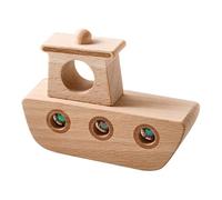 Madera Boat juguete- Rolling Ball Diseño Interactivo, Educacional Fine Motor Skills toyWith Colorful Durable Build | Fun Preescolar Activity toyFor Kids Room Play Learning And Decoration