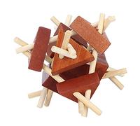 Madera cerebro teaser juguete entrelazado rompecabezas Jigsaw juguete de desbloqueo juguete de inteligencia para mejorar el pensamiento divergente y la paciencia para adultos y