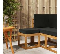 Madera de Acacia Sólida Seccional Exterior Balcón Patio Marrón 43x43x37 cm | Banco Plegable Exterior Madera Acacia Solida Natural Taburete Portatil Resistente Intemperie Mueble Jardin Balcon Terraza