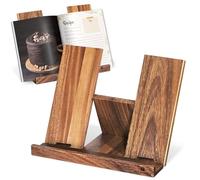 Madera de Acacia soporte para libro de cocina