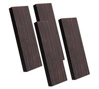 Madera de ébano negro natural | 4.7 x 1.57 x 0.39 pulgadas | Placa de mango de madera para instrumentos musicales, herramientas de bricolaje, Material de Generic