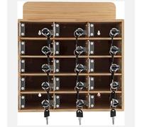 Madera de pared con cerradura de almacenamiento seguro para salas de examen, fábricas y gimnasios, diseño resistente, 85 x 56 cm para una fácil instalación y seguridad