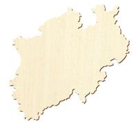 Madera de Renania del Norte-Westfalia 5-50 cm, disponible individualmente o en paquetes de 10, 25, 50 y 100 unidades. Para manualidades y pintar. Paquete de: 10 unidades, ancho: 46 cm de ancho