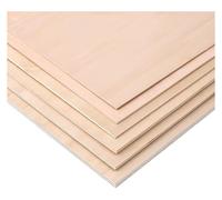 Madera de tilo, Hojas de madera sin terminar 1,5 mm espesor for manualidades, pintura quemada, grabado, corte por láser)(20cm*20cm (5pcs))