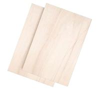 Madera de tilo, Paquete de 2 hojas madera contrachapada con superficie lisa for grabado y corte láser, modelos arquitectónicos, tinción(0.5x30x42cm)