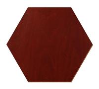 Madera hexagonal de cerezo lacada por ambos lados, decoración para manualidades, 3-50 cm, de contrachapado de abedul de 3 mm, disponible individualmente o en conjunto, tamaño: 42 cm, paquete con: 1