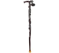 Madera maciza, bastón, ratán, madera maciza, bastón, bastón de madera, muletas de anciano, bastón de madera elegante, caminata de ratán para hombres y mujeres, la movilidad se puede truncar si es