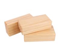 Madera Maciza Bloque de Yoga Sólido, y Antideslizante Ligero | Esquinas Redondeadas, Superficie Lisa y Cómoda, para Ejercicio de Yoga y Apoyo en Presión de Piernas