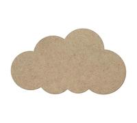 Madera MDF nube V1 - Decoración para manualidades 5 - 50 cm, 1 unidad, ancho: 45 cm