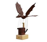 Madera mecánica de aviación modelo de dragón para adultos, pantalla de escritorio mítica animada con paneles móviles de madera de nogal, decoración decorativa, gestión del estrés