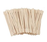Madera Palos de Cera,200 piezas Espátulas de Cera pequeñas aplicador de cera para Las Cejas de la Cara espátula depilación 8.8cm