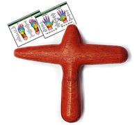 Madera para masaje / cruz para masaje como ayudante de masaje para zonas de reflejos masaje de puntos de activación hecho de madera de palma - MyThaiMassage-