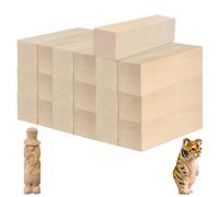 Madera para Tallar, 20 piezas Bloques de tilo Americano, Bloques de Madera para Tallar de 10 x 2,5 x 2,5 cm, Bloques para Tallar sin Tratar, para DIY Tallar y Pintar Manualidades