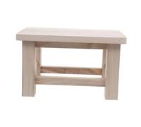 Madera Pequeño y Estable Portátil y Cómodo para Cambiar Zapatos para Entrada y Dormitorio Compacto y Duradero Color Madera Natural