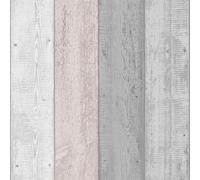 Arthouse Rústico Madera Pintada Panel Efecto Papel Pintado Gris / Blush 902809