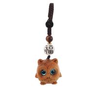 madera tallado a mano 2 pzs para llaves o bolso