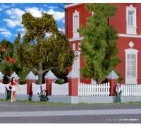 Madera Valla Con Masoned Base Y 3 Doble Puerta Gates Ho Calibre Kibri Kit 38630