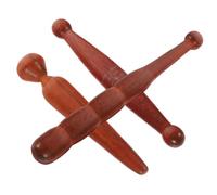 Madera Varilla de Masaje de Pies Marrón 3 Piezas | Palo de Reflexología Tradicional, Agarre Cómodo y Tacto Suave, para Casa tras Caminar o Ver TV Color Aleatorio